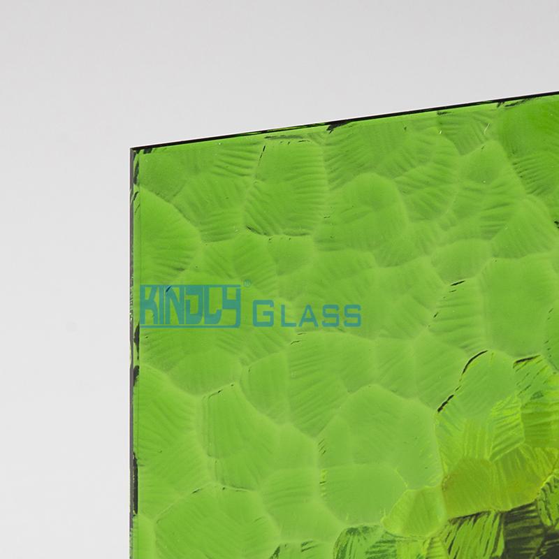 Green Oceanic Patterned Glass